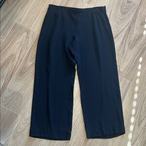 Armani Collezioni Black Wide Leg Dress Pants